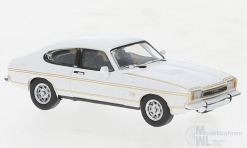 PCX-Models 870644 - Ford Capri MK II 1974 weiss / Dekor H0 1:87