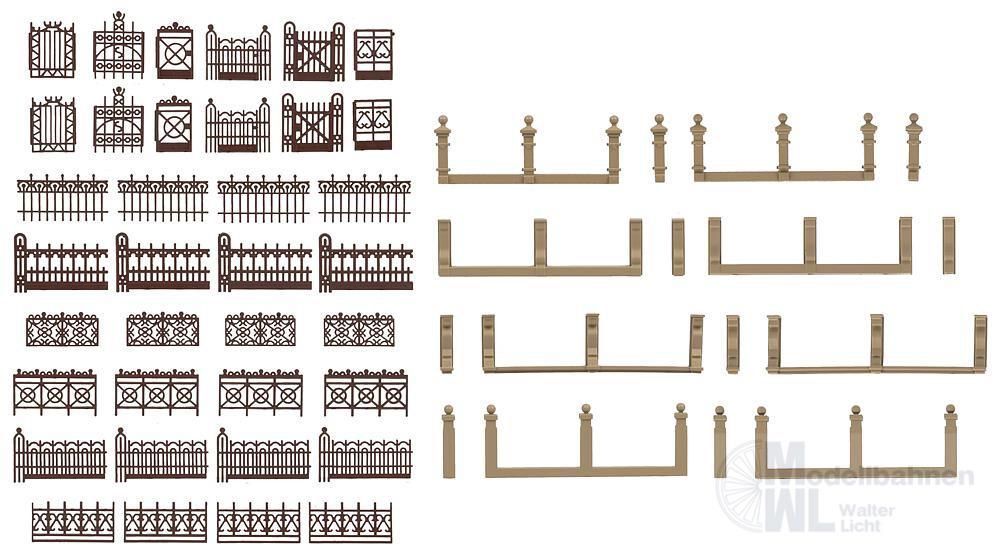 Faller 180425 - Villenzaun braun H0 1:87