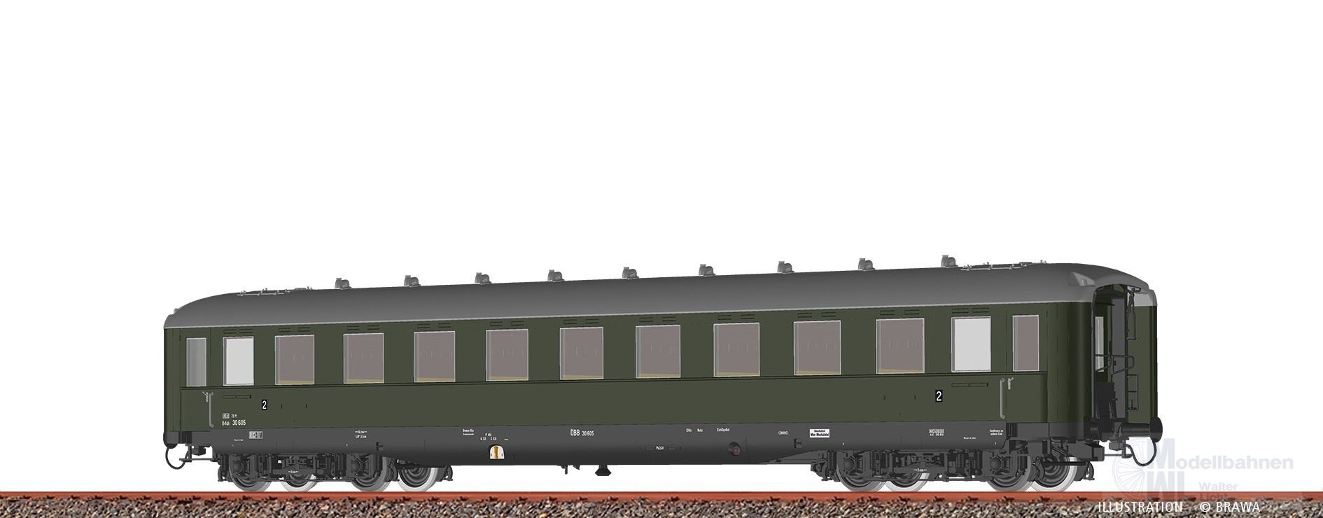 Brawa 51116 - Schürzenwagen ÖBB Ep.III B4üh 30 605 H0/WS DIGITAL EXTRA