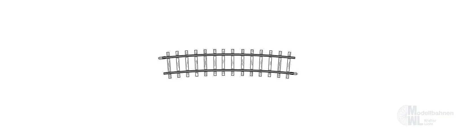 Bemo 4275000 - Gleis gebogen R 515 mm 12° H0m