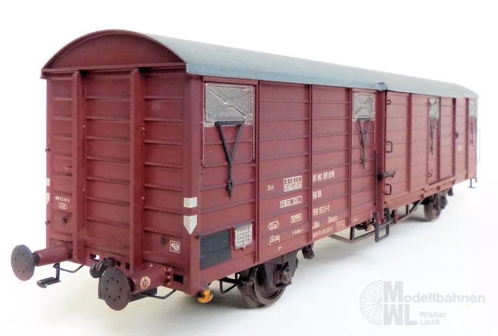 Exact Train 22027 - Güterwagen gedeckt DR Ep.IV Glmms gealtert H0/GL