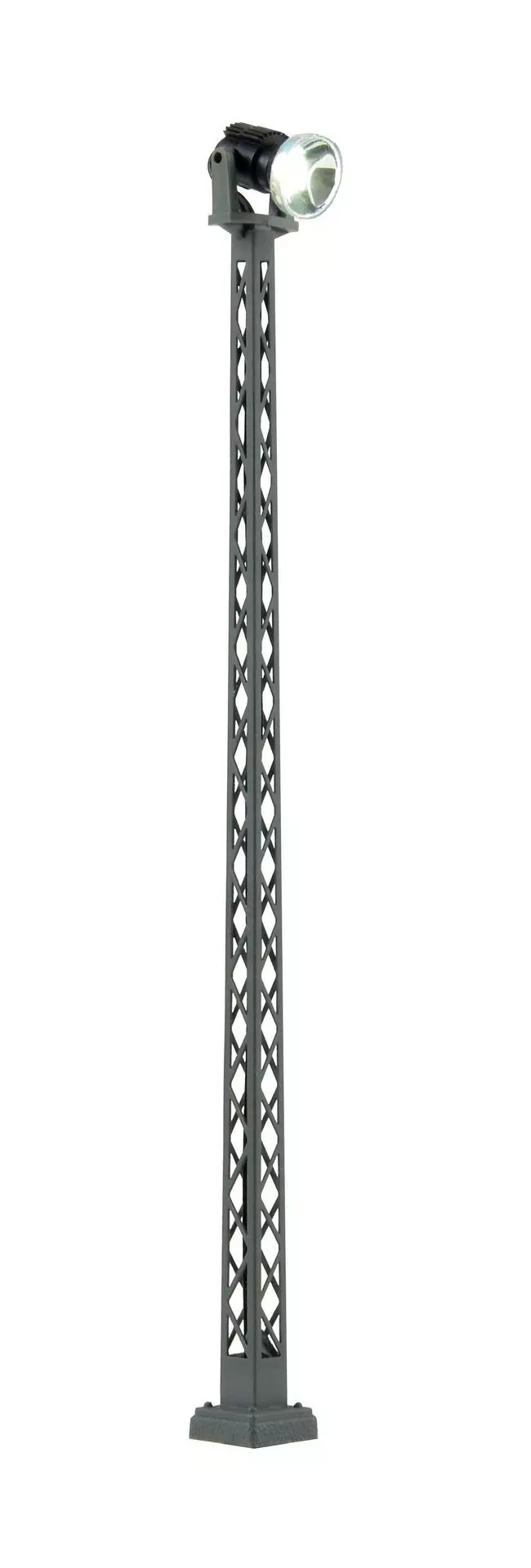 Viessmann 6931 - Flutlichtstrahler LED weiß auf Mast 100mm TT 1:120 (auch für H0 1:87)