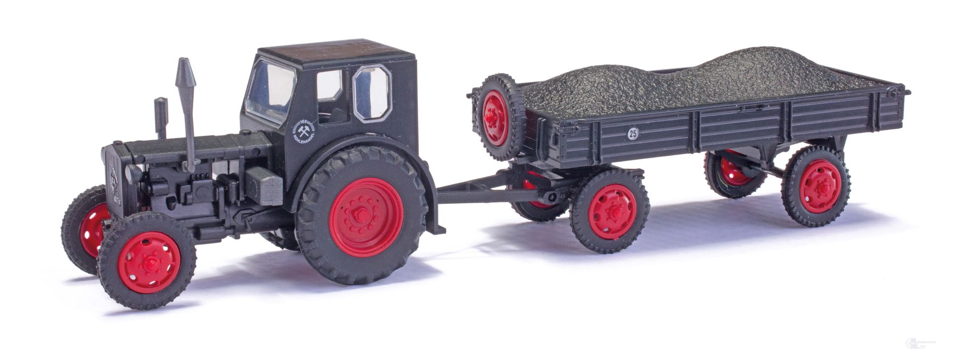 Mehlhose 210006433 - Traktor Pionier VEB Kohlehandlung mit Anhänger  H0 1:87