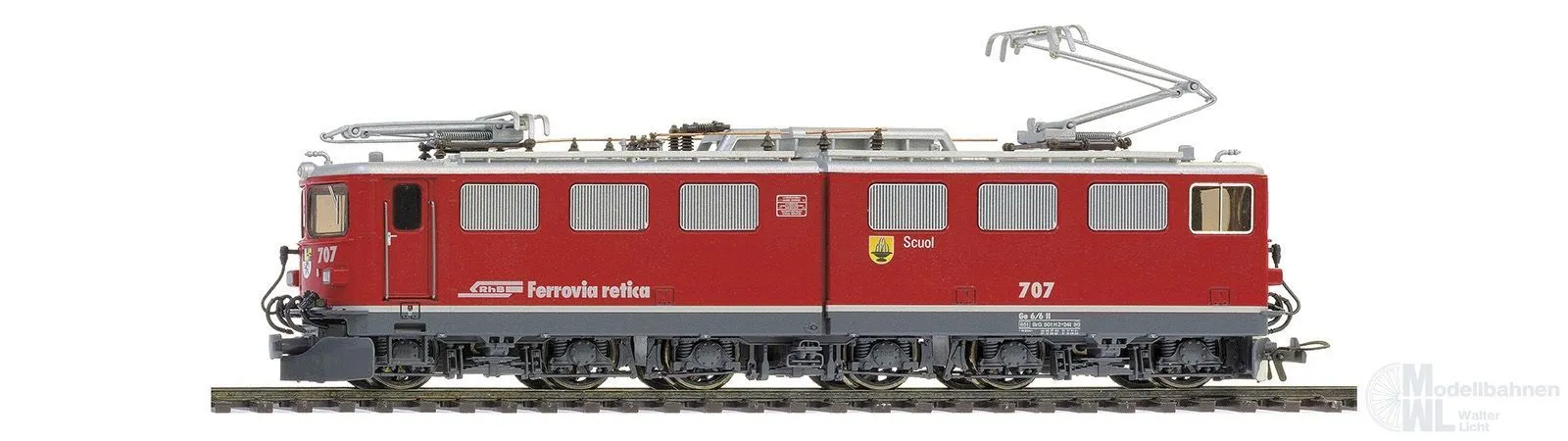 Bemo 1254143 - E-Lok Ge6/6 II 703 RhB Ep.VI St.Moritz H0m