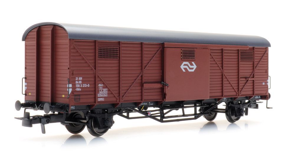 ARTITEC b.v. 20.310.08 - Güterwagen ged. NS Ep.IV Gbls 213-0 braun H0/GL