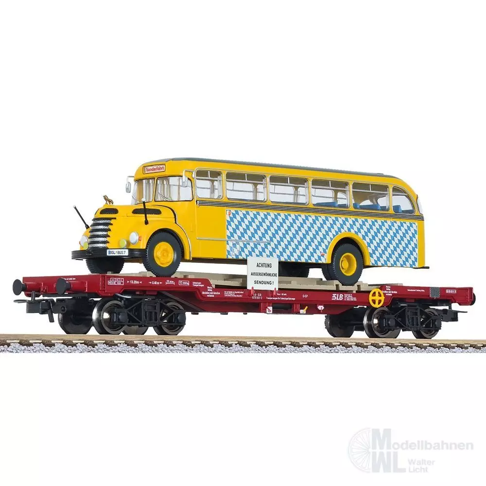 Liliput 235782 - Transportwagen SLB Ep.V mit Omnibus H0/GL
