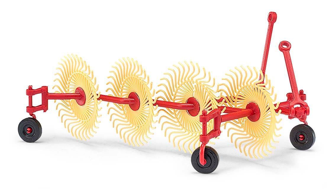 Busch 50082 - Bautz Spinne BS4 Heuwender H0 1:87 Busch 50082 - Bautz Spinne BS4 Heuwender H0 1:87