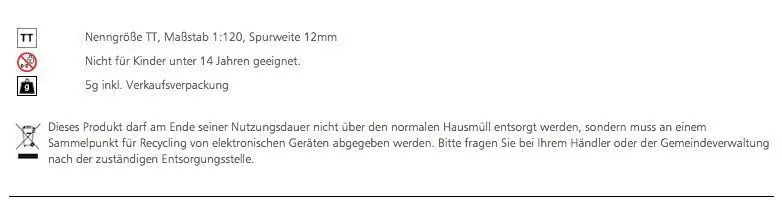 Tillig 83007 - Schwellenband gebogen R22 R353 mm / 15° TT 1:120