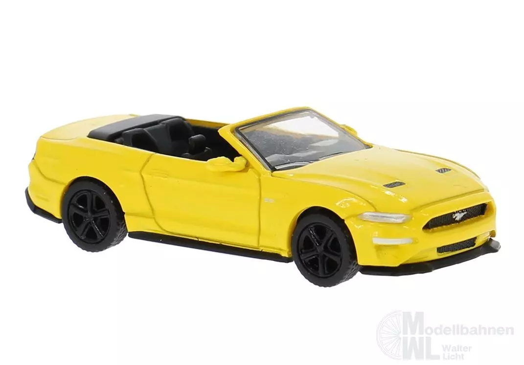 PCX-Models 870566 - Ford Mustang VI Cabriolet gelb 2020 H0 1:87