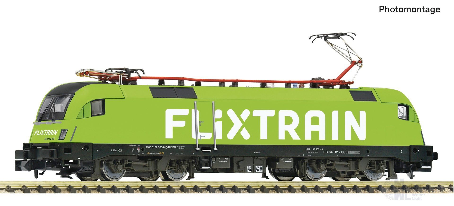 Fleischmann 7570079 - E-Lok BR 185 505-8 FLIXTRAIN Ep.VI N 1:160 Sound
