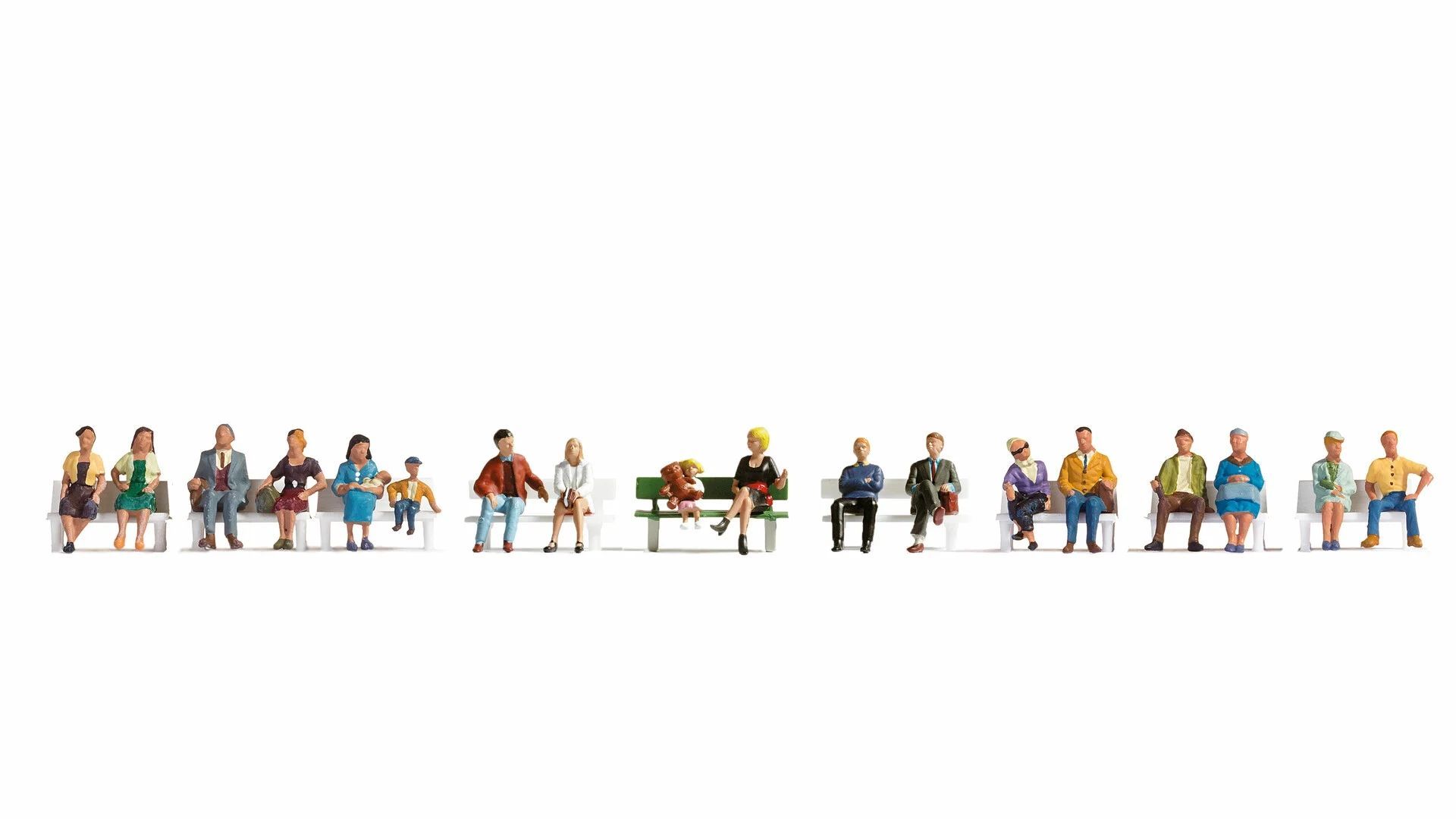 Noch 16131 - XL-Set Sitzende H0 1:87 Noch 16131 - XL-Set Sitzende H0 1:87