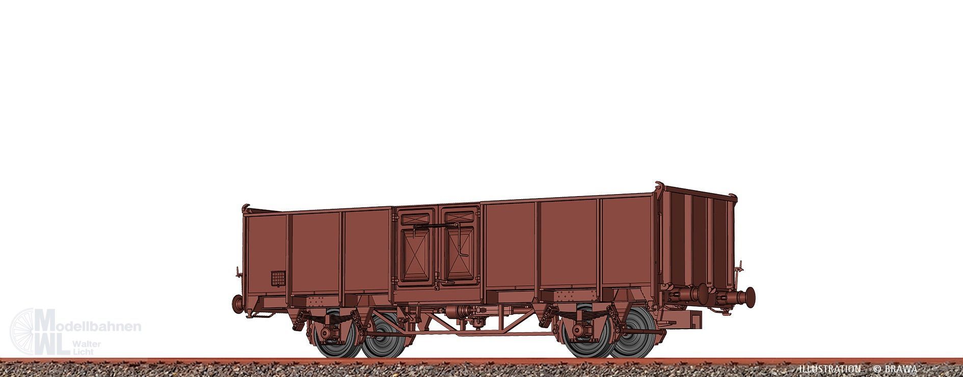 Brawa 50068 - Güterwagen offen SNCF Ep.V 01 87 505 0 815-4 H0/GL