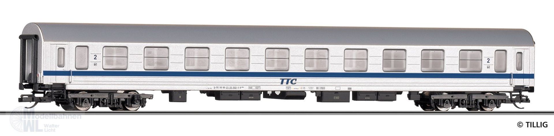Tillig 502810 - Halberstädter Seitengangwagen TILLIG-TT-Club TTC Ep.VI 2.Kl. TT 1:120 Tillig 502810 - Halberstädter Seitengangwagen TILLIG-TT-Club TTC Ep.VI 2.Kl. TT 1:120