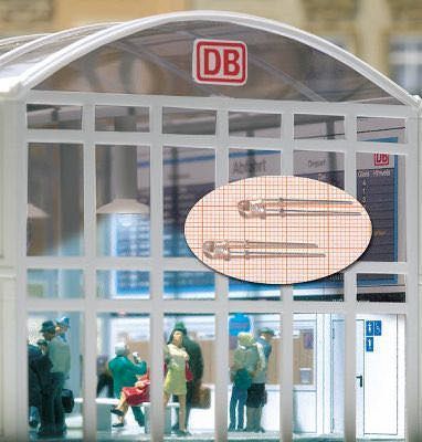 Busch 5987 - 2 LEDs weiß H0 1:87