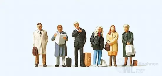 Preiser 10411 - Wartende Reisende H0 1:87