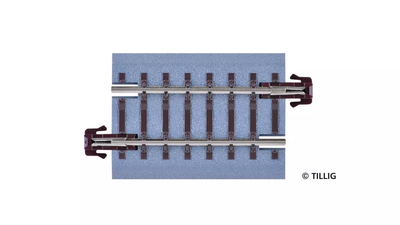 Tillig 83714 - Bettungsgleis gerade G3 43 mm braun TT 1:120