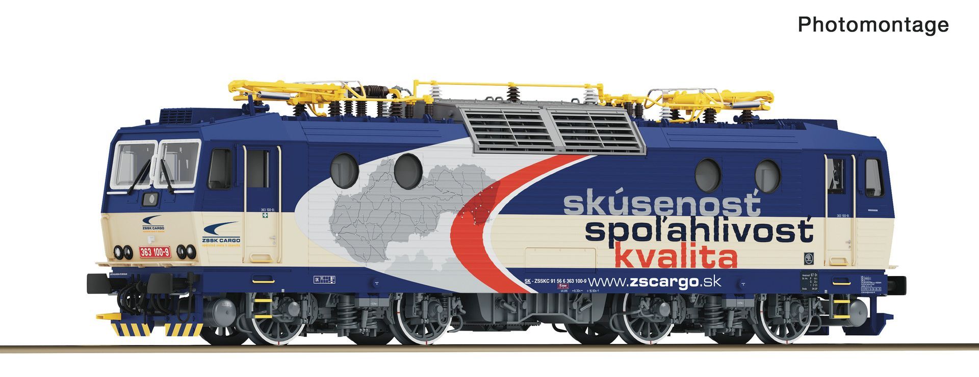 Roco 7510277 - E-Lok Rh 363 ZSSK Cargo H0/GL SOUND