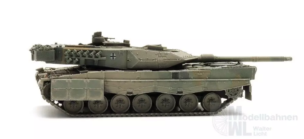 ARTITEC b.v. 6870676 - BRD Leopard 2A6 Eisenbahntransport Fertigmodell H0 1:87