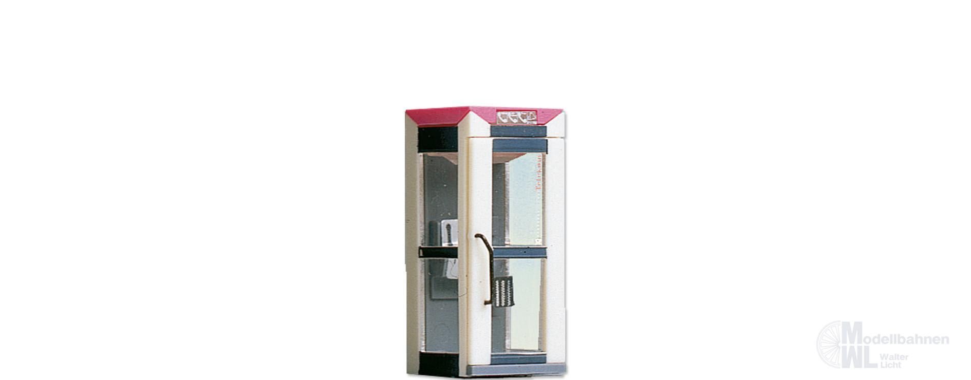 Brawa 5444 - Telekom Telefonzelle beleuchtet geschlossen H0 1:87