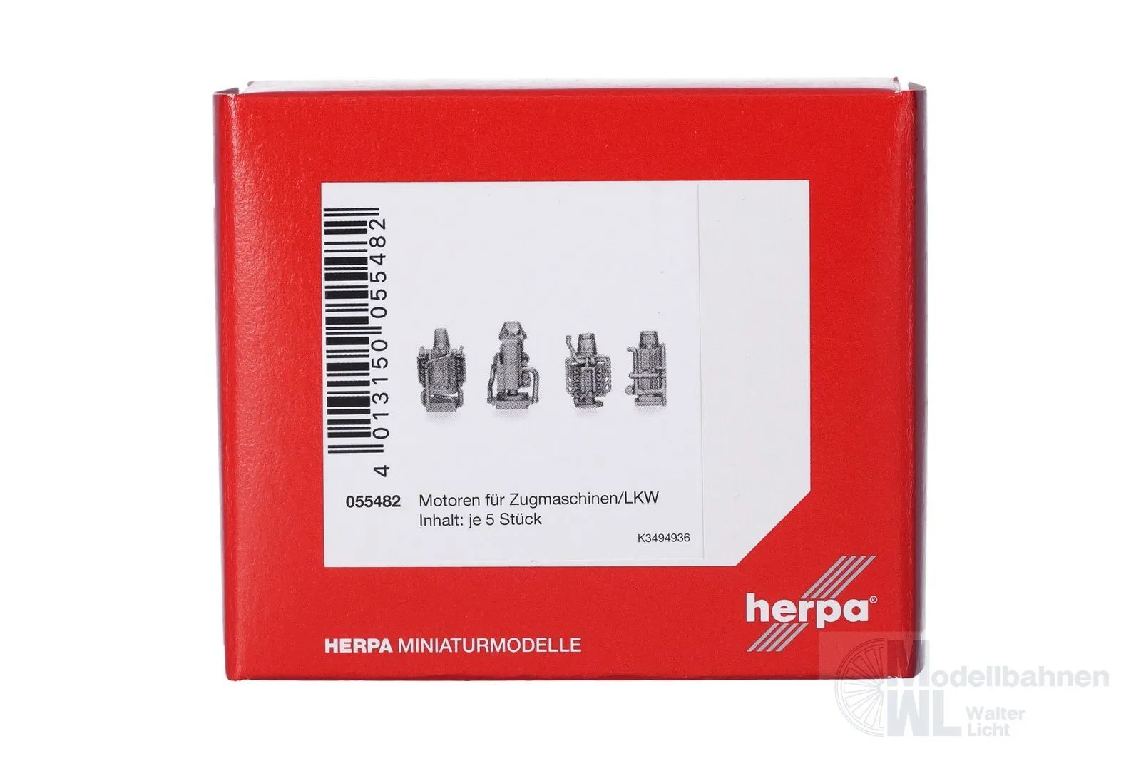 Herpa 055482 - Zubehör Motoren für ZM LKW 20 Stück H0 1:87
