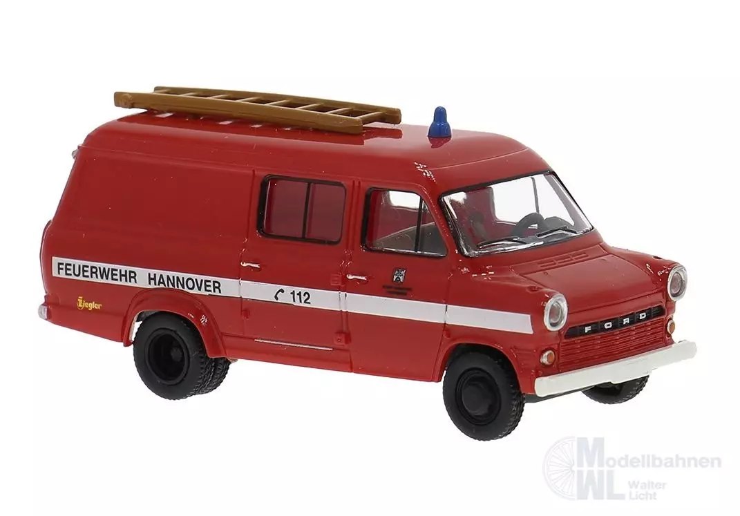 Brekina 34167 - Ford Transit der Feuerwehr Hannover H0 1:87