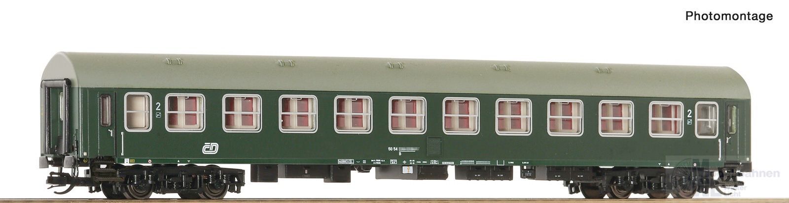Roco 6280069 - Schnellzugwagen CD Ep.V 2.Kl. Y/B 70 2.Betr.Nr. TT 1:120