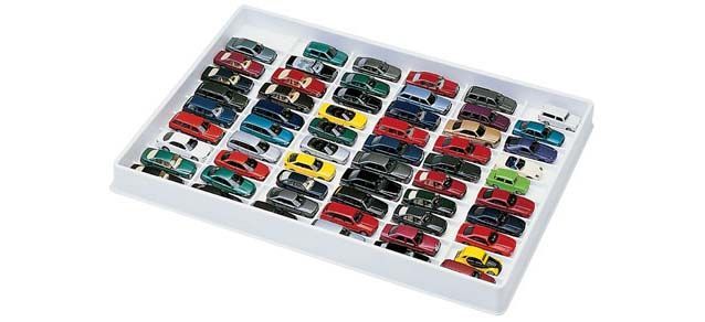 Herpa 29339 - PKW-Sammelbox weiß für 59 Modelle 1:87