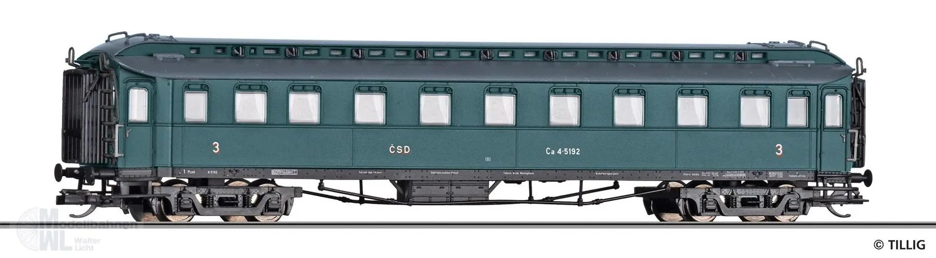 Tillig 12011 - Reisezugwagen der CSD TT 1:120