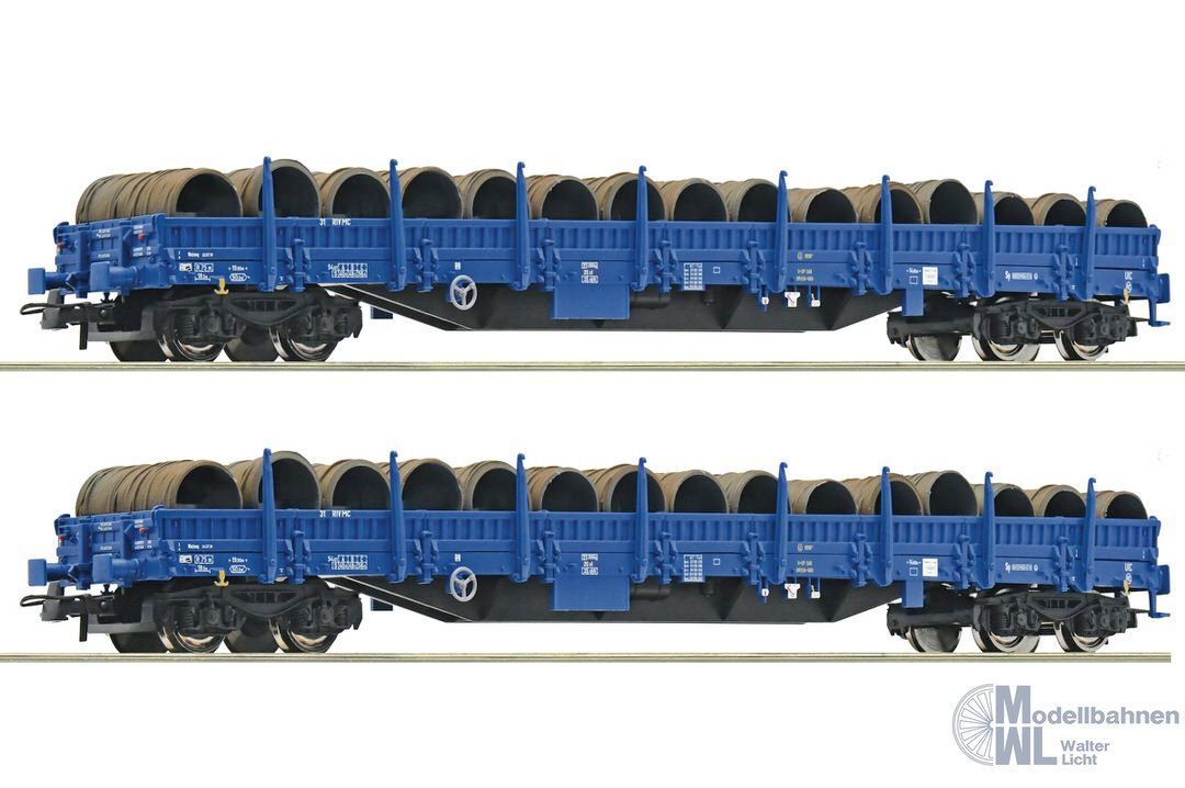 Roco 6600099 - Rungenwagen Set PKp Cargo Ep.VI 2.tlg. H0/GL