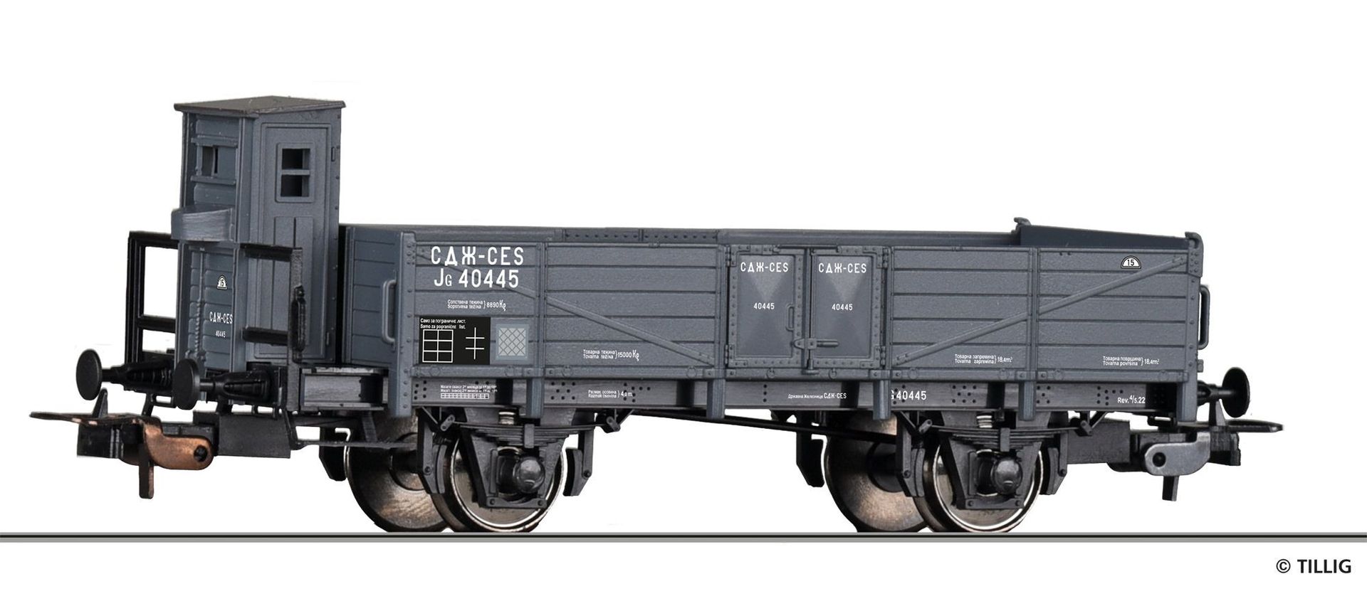Tillig 77011 - Güterwagen offen CES Ep.II JG H0/GL