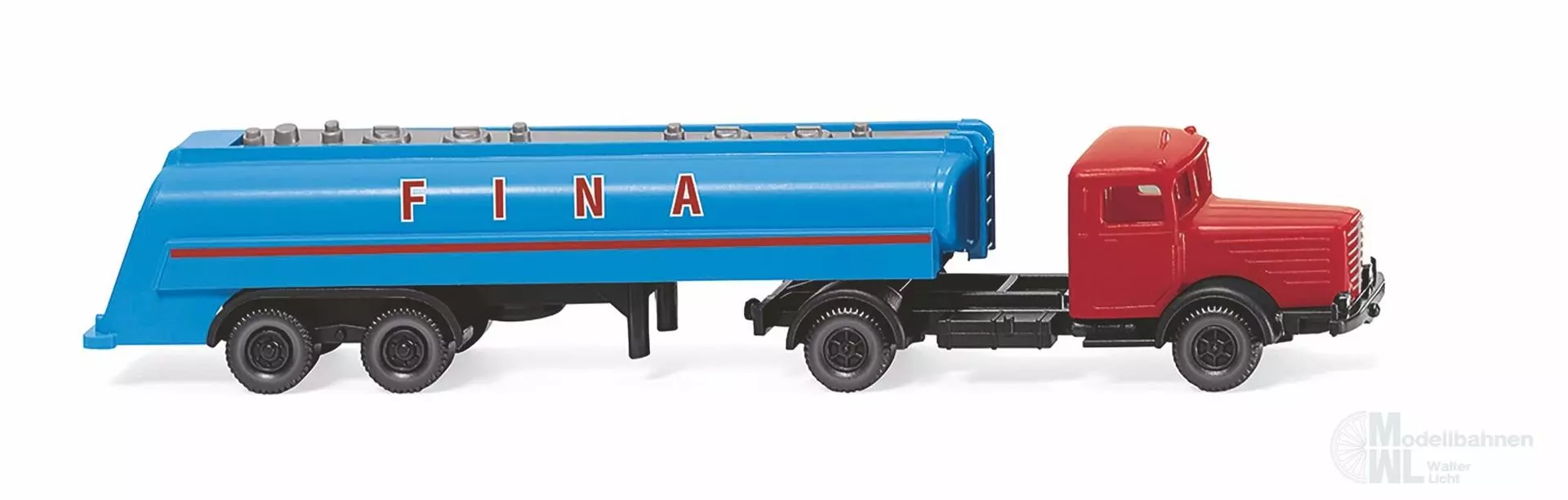 Wiking 098242 - Tanksattelzug Büssing 8000 Fina N 1:160