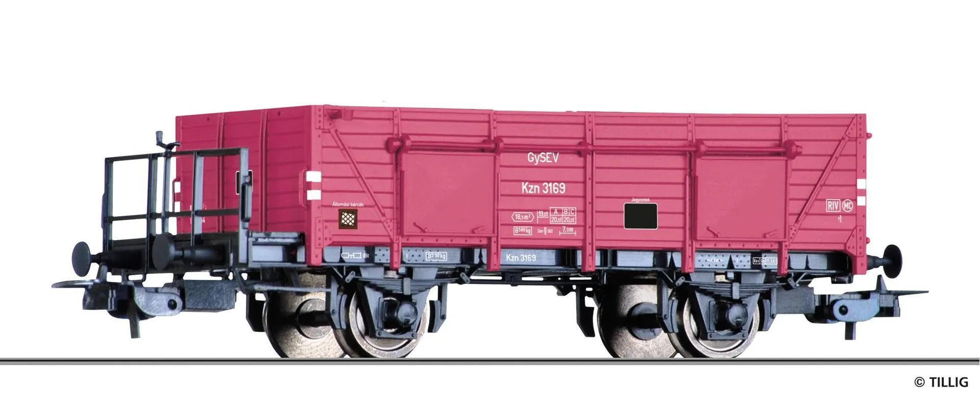 Tillig 76897 - Güterwagen offen GySEV Ep.III Kz H0/GL