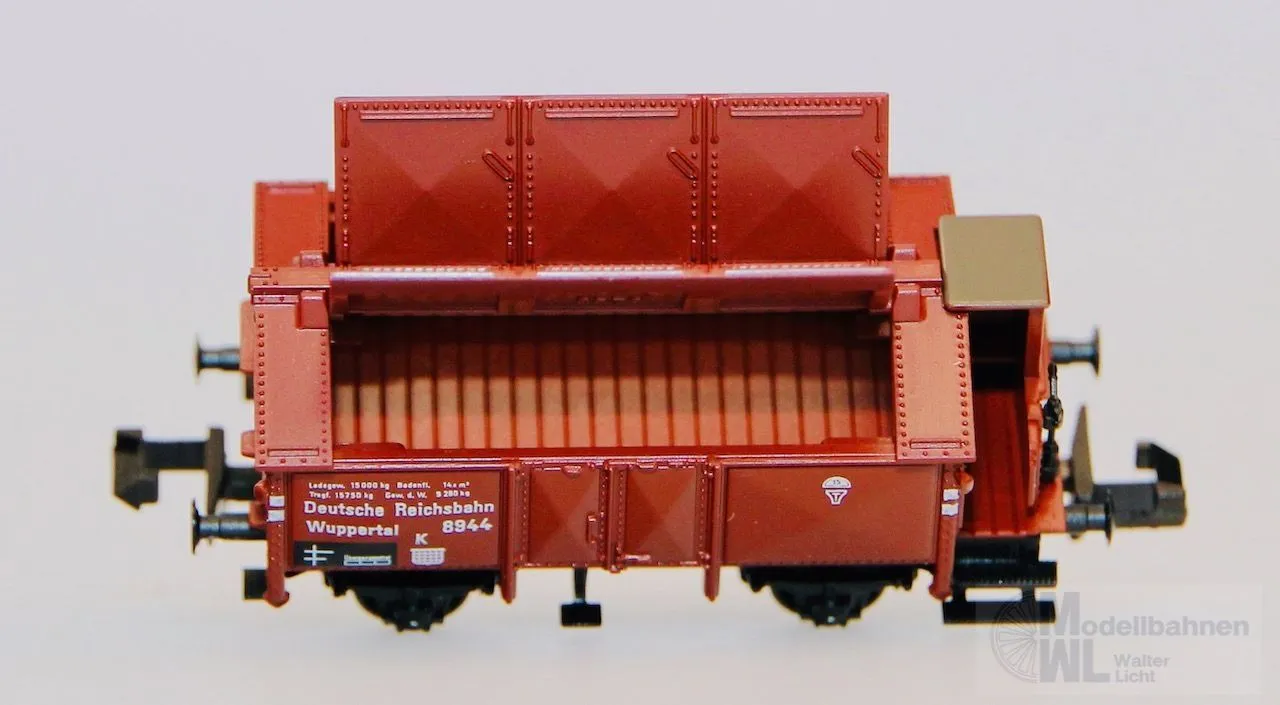 Fleischmann 8214 - FLEISCHMANN - Klappdeckelwagen DRG Ep.II mit Bremserbühne N 1:160