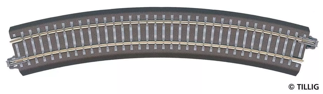 Tillig 83706 - Bettungsgleis gebogen R21 R353 / 30° TT 1:120