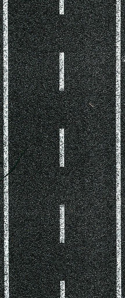 Heki 6562 - Straßenfolie Fahrbahndecke Asphalt 2-spurig 1 Meter x 4 cm N 1:160
