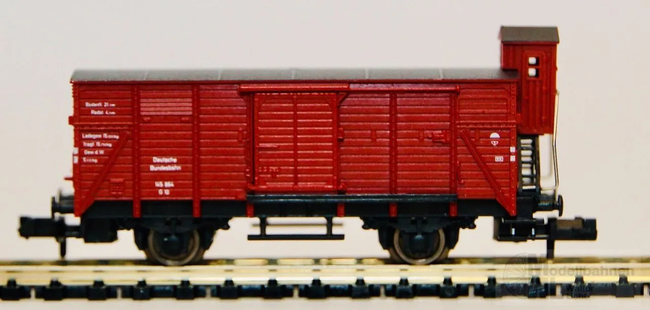 Fleischmann  - FLEISCHMANN - Flachdachwagen DB Ep.III G10 mit Bremserhaus N 1:160