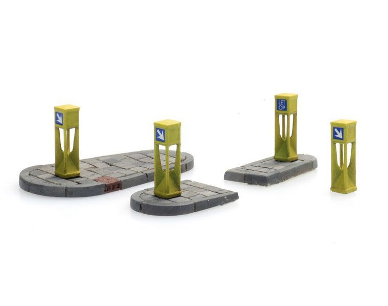 ARTITEC b.v. 10390 - Verkehrspoller (4x) und Verkehrsinseln (2x) BAUSATZ H0 1:87 ARTITEC b.v. 10390 - Verkehrspoller (4x) und Verkehrsinseln (2x) BAUSATZ H0 1:87