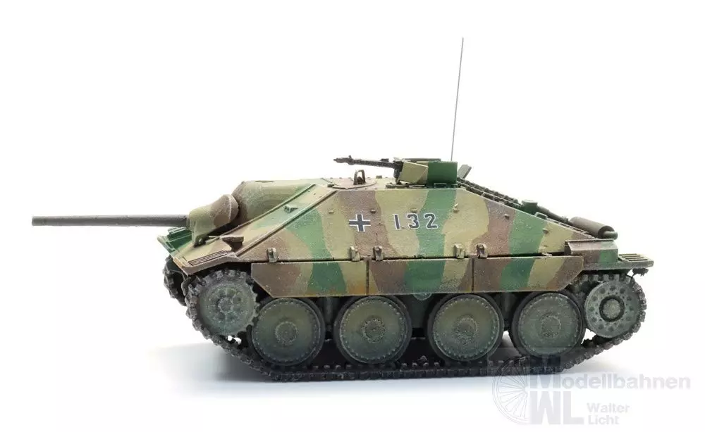 ARTITEC b.v. 6870633 - WM Jagdpanzer 38t Hetzer dreifarbige Tarnung Fertigmodell H0 1:87