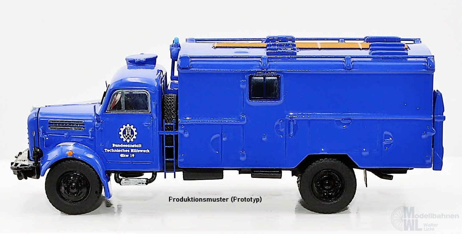 NPE NA99150 - Borgward B 4500 GKW THW Bremen H0 1:87 NPE NA99150 - Borgward B 4500 GKW THW Bremen H0 1:87