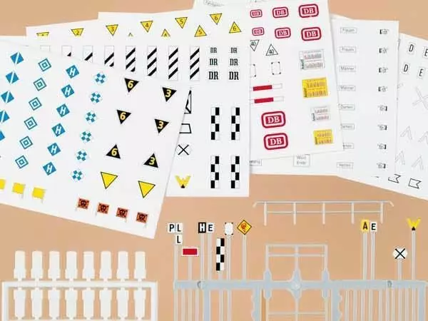 Auhagen 42602 - Eisenbahn-Signaltafeln und -Schilder H0 1:87