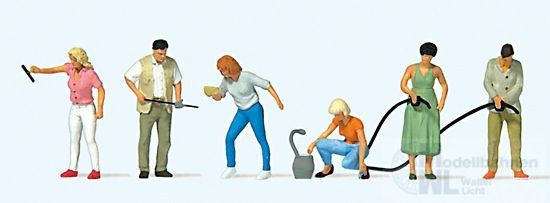 Preiser 10709 - An der Tankstelle H0 1:87