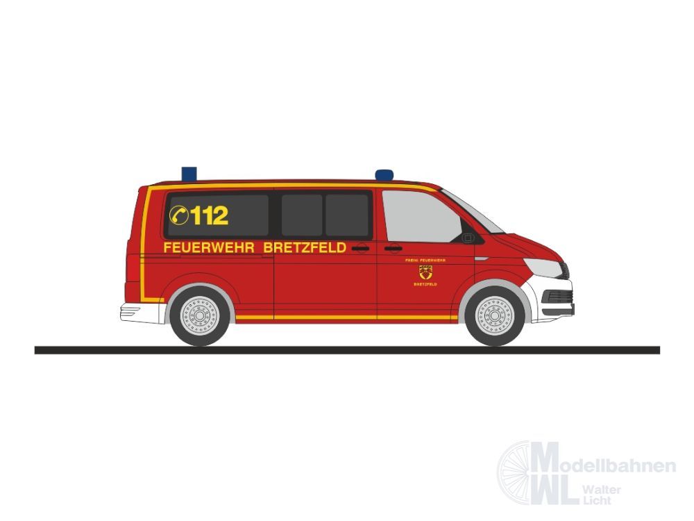 Rietze 53850 - Volkswagen T6 FW Bretzfeld H0 1:87