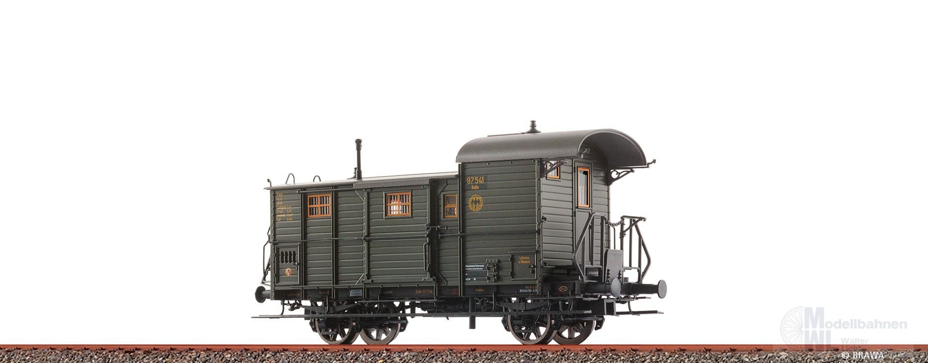 Brawa 48368 - Güterzugbegleitwagen DRG Ep.II Pwg H0/GL Brawa 48368 - Güterzugbegleitwagen DRG Ep.II Pwg H0/GL