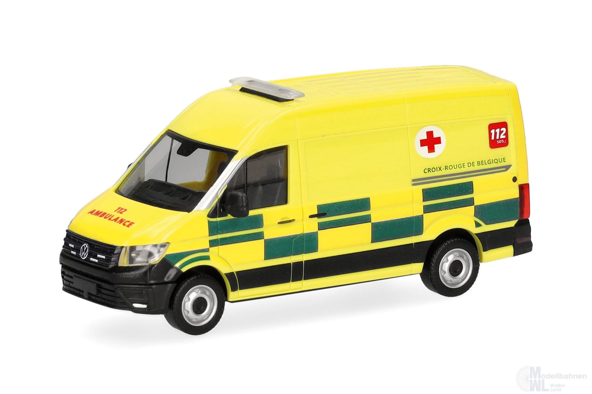Herpa 099646 - VW Crafter Kasten Hochdach Rettungswagen H0 1:87