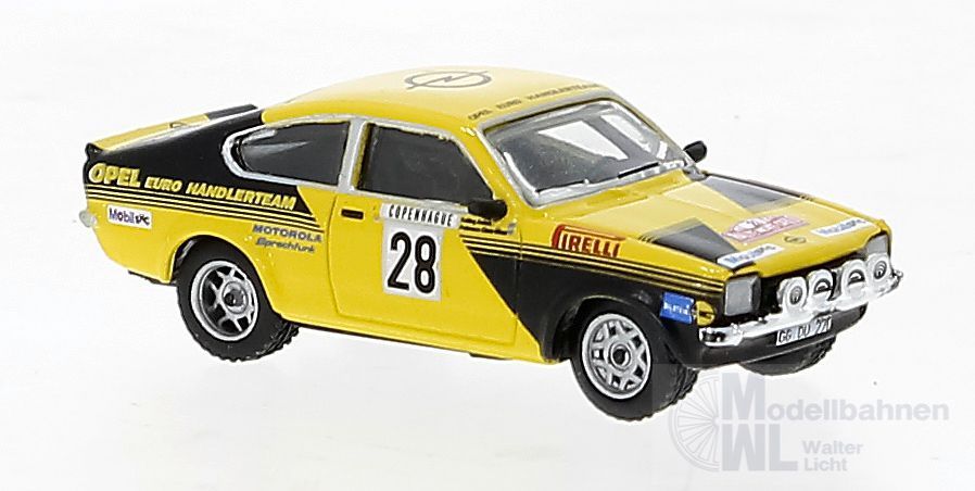 Brekina 20402 - Opel Kadett C #28 A.Kullang Monte Carlo 1976 H0 1:87