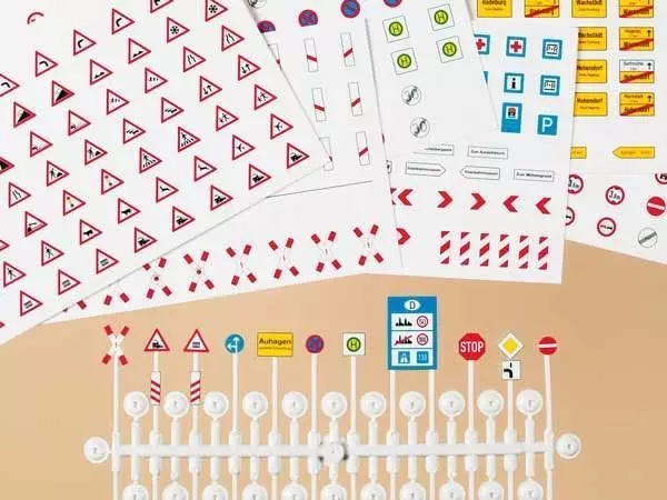 Auhagen 42601 - Straßenverkehrszeichen H0 1:87 / TT 1:120