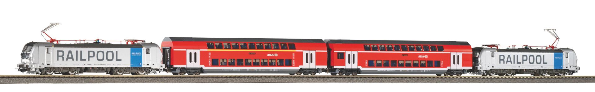 Piko 58115 - Zugset Franken-Thüringen-Express DB / Railpool Ep.VI H0/GL