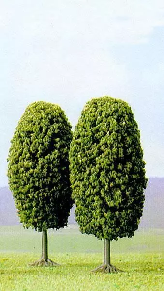 Busch 6052 - 2 Laubbäume, 80mm H0 1:87