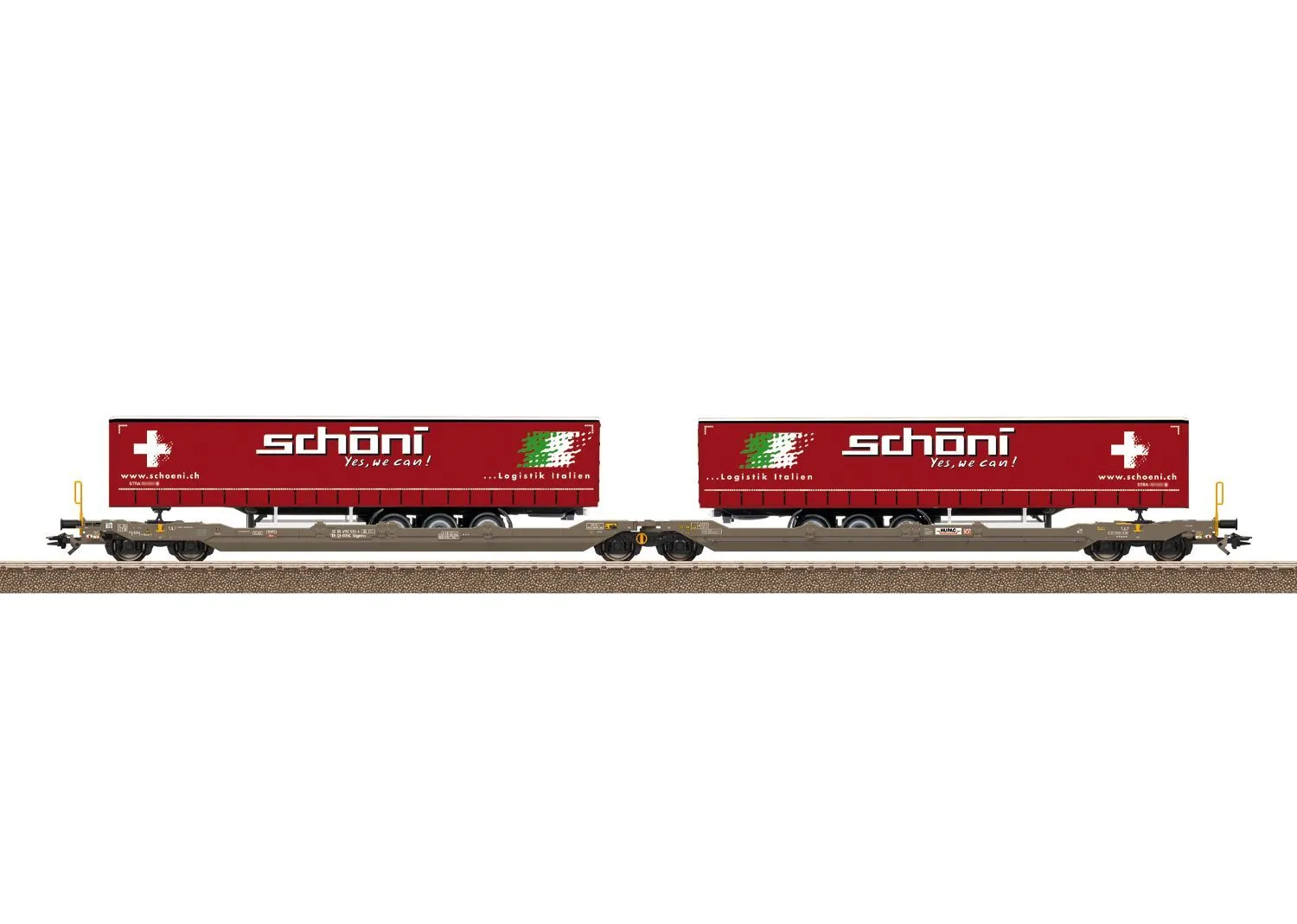 Trix 24475 - Gelenk-Taschenwagen HUPAC AG Ep.VI H0/GL