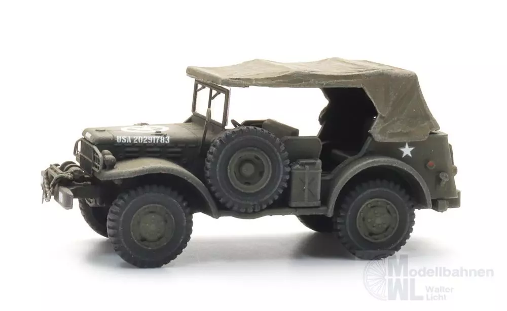 ARTITEC b.v. 6870770 - US Dodge WC57 (mit Winde) Command Car H0 1:87 Fertigmodell